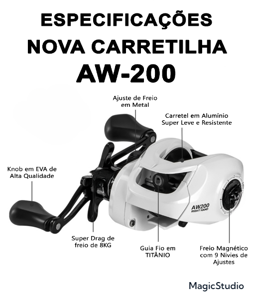 Carretilha de Pesca Aillings